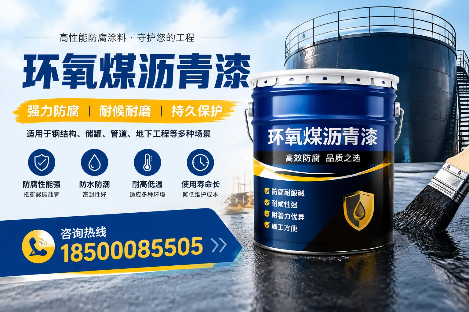 环氧煤沥青漆在工业中的应用，蚌埠企业的选择